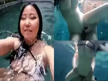 MsBreewc Ngewe Ganas di Kolam Renang Villa